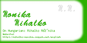 monika mihalko business card